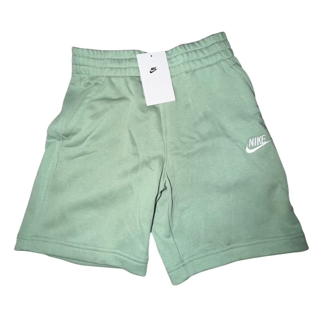 Nike Kids Sportswear French Terry Shorts Mint Green FD3015-037 Size Medium NWT - Picture 2 of 6